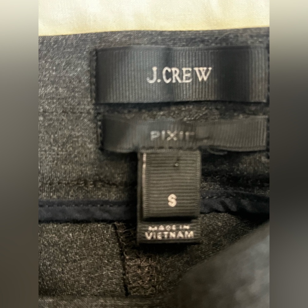 J Crew Pixie Gray Point Cropped Pants - image 3